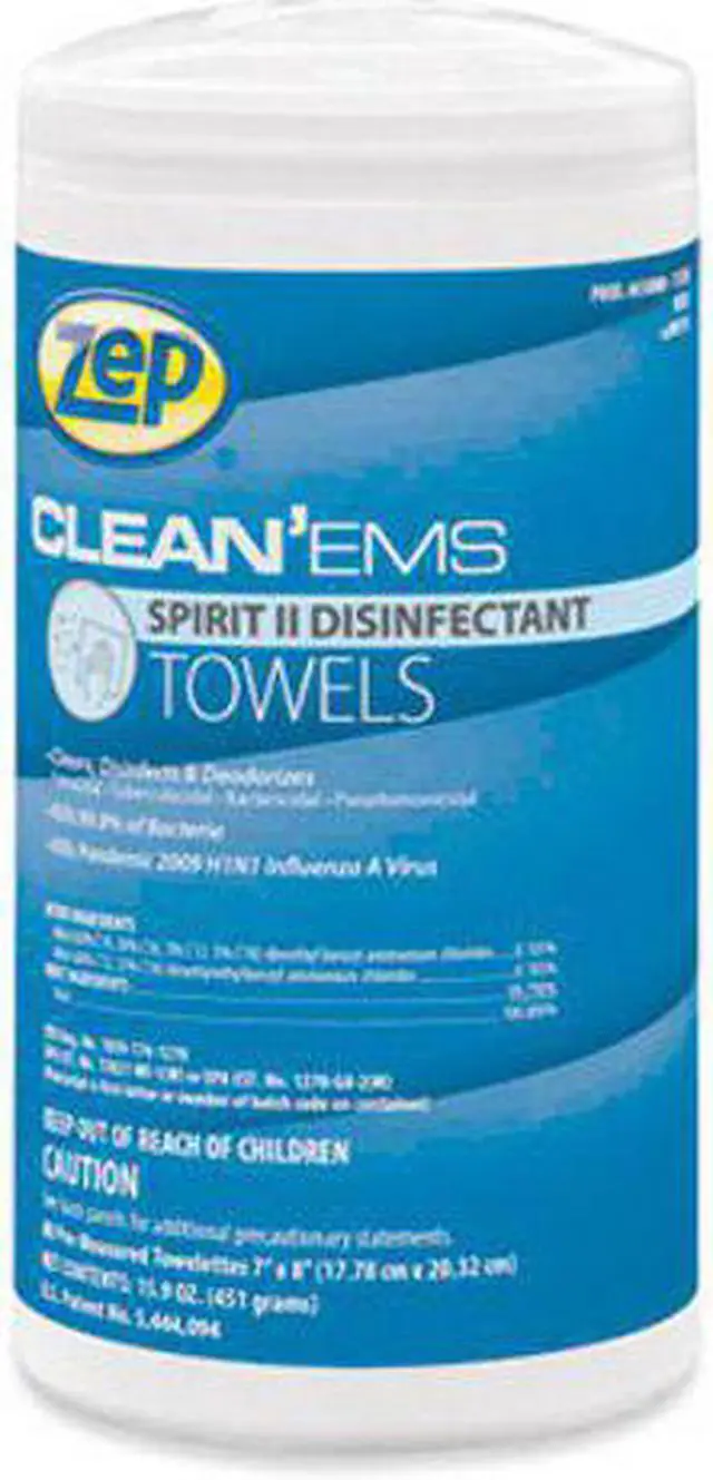 Alt view image 2 of 2 - Zep Wipes,Cleanem Spiritii,Wh 650880