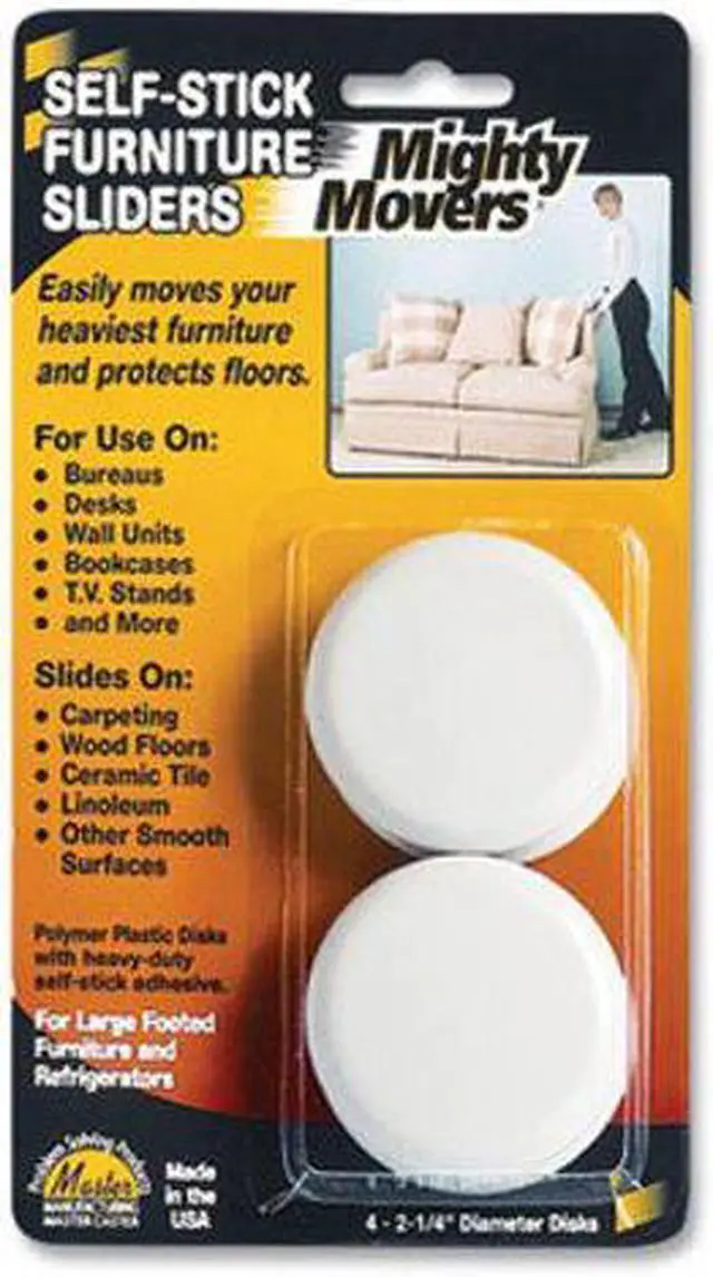 Alt view image 10 of 10 - Furniture Glide,Self-Stick,Rd,2-1/4",PK4 MASTER CASTER 87003