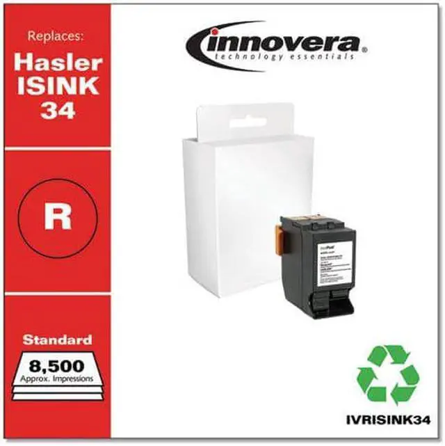 Alt view image 2 of 4 - Innovera Red Postage Meter Ink Replacement for Hasler ISINK34 IVRISINK34