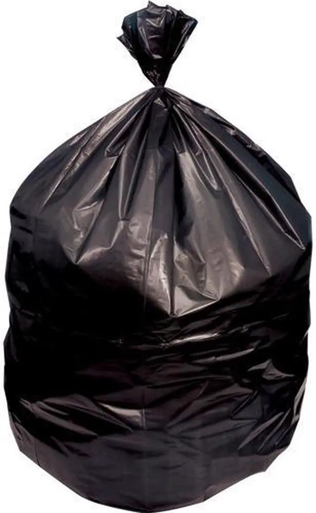 Main image of Genuine Joe Can Liners, 60 Gal, 2 Mil, 38"X58", 100/Ct, Black (GJO02861)