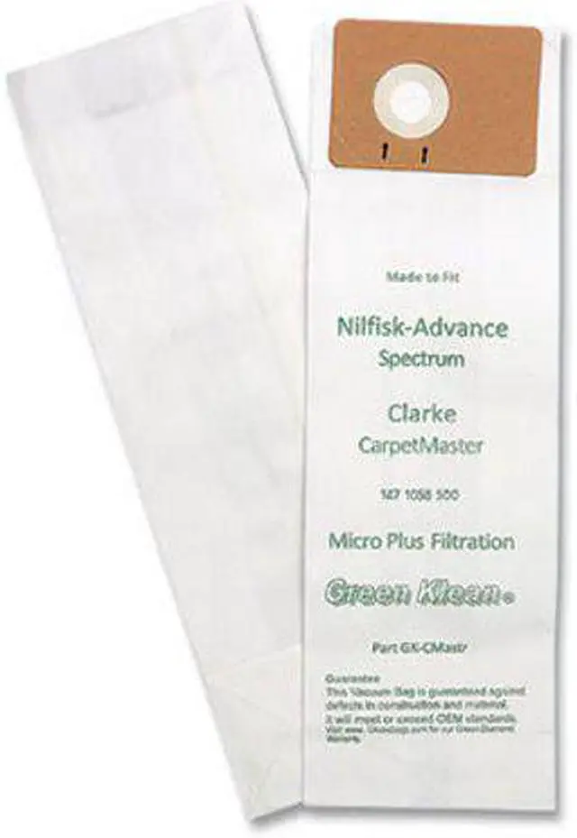 Alt view image 2 of 2 - Replacement Vacuum Bags Fits Advance Spectrum/Clarke CarpetMaster 10/Pack GKCMASTRP