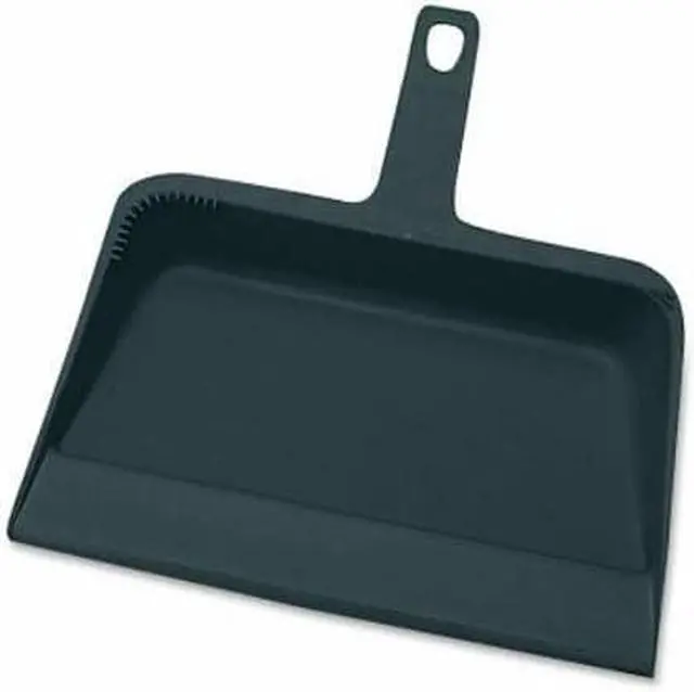 Alt view image 6 of 6 - Genuine Joe Dust Pan Heavy-Duty Plastic 12" Black 02406