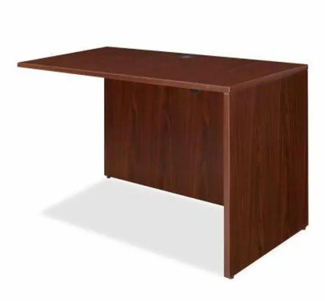 Alt view image 9 of 13 - Lorell Return Shell 48"x24"x29-1/2" Mahogany 69387