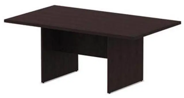 Alt view image 4 of 12 - Alera Valencia Series Conference Table Rectangle 70 7/8wx41 3/8dx29 1/2h Espresso VA717242ES