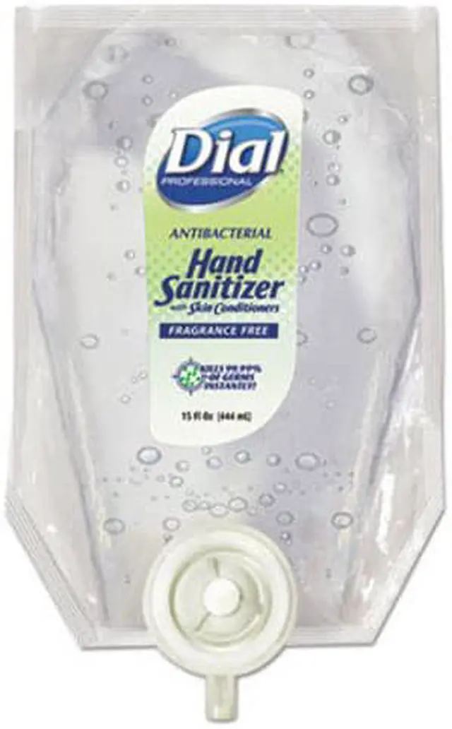 Alt view image 3 of 4 - Dial Professional Eco-Smart Gel Hand Sanitizer Refill Fragrance-Free 15 oz Refill 6/Carton 12258CT