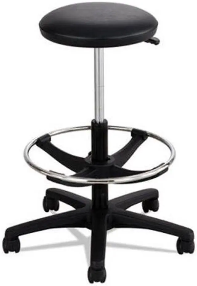 Alt view image 6 of 6 - Extended-Height Lab Stool, Black