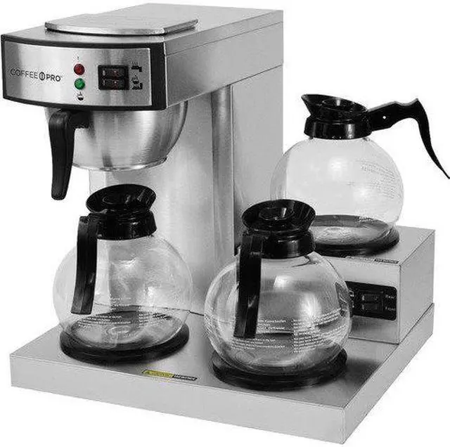 Main image of Coffee Pro CPRLG 3-Burner Commercial Brewer Coffee Maker