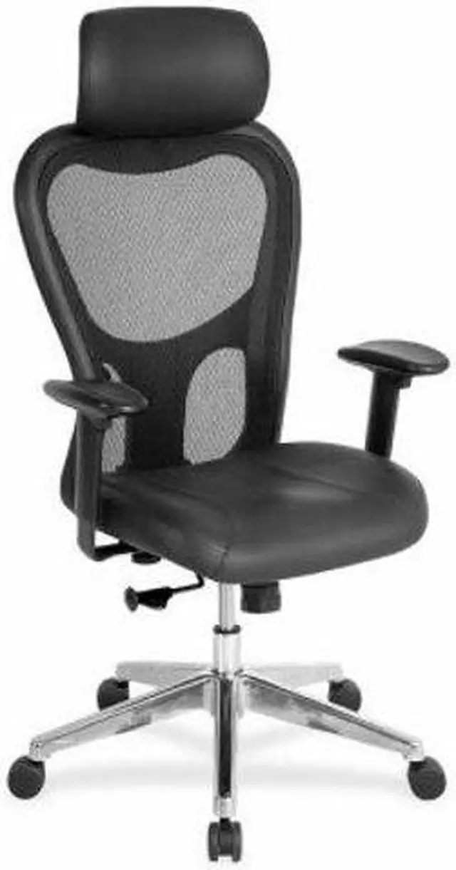 Alt view image 9 of 11 - Lorell Executive High-Back Chair 24-7/8"x23-5/8"x52-7/8" Black 85035