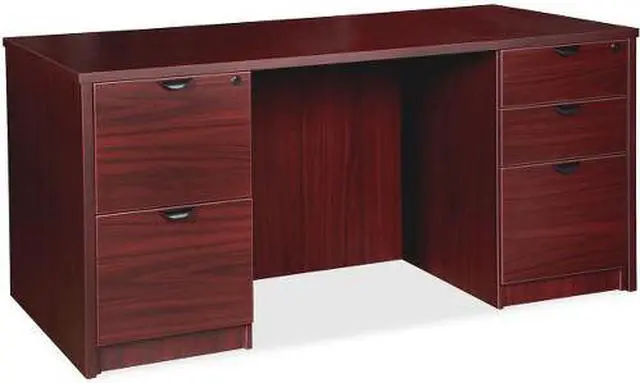 Alt view image 10 of 10 - Lorell Prominence Pedestal Desk PD3060DPMY