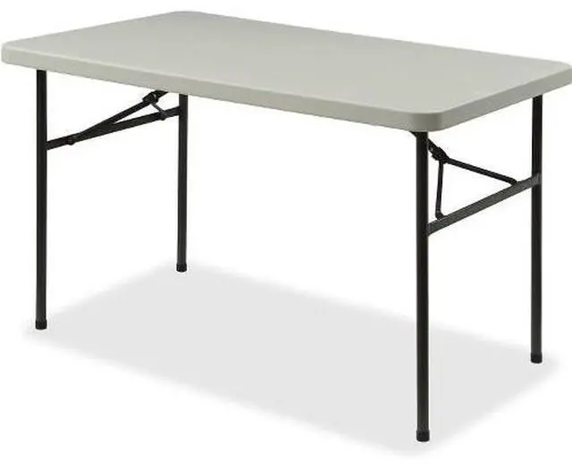 Alt view image 3 of 5 - Lorell Banquet Table Light Duty 450 lb Cap. 48"x24"x29" PM/GY 66657
