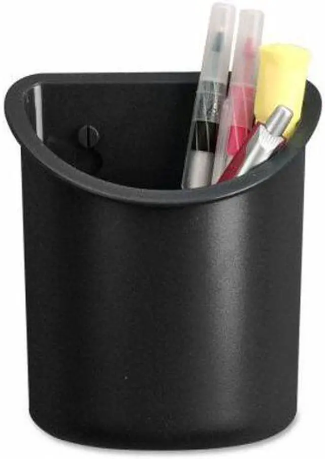 Alt view image 6 of 7 - Lorell Recycled Pencil Cup Black 80668