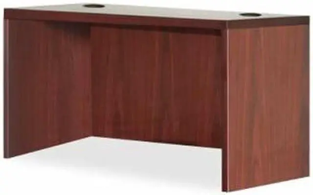 Alt view image 7 of 18 - Lorell Rectangular Desk Shell 47"x29-1/2"x29-1/2" Mahogany 69902