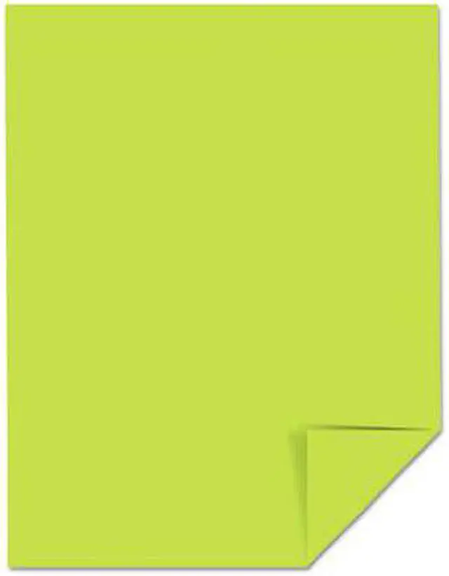 Alt view image 8 of 11 - Wausa WAU21869 - Neenah Paper Astrobrights Colored Card Stock, 65 lb., 8-1/2 x 11, Vulcan Green, 250 Sheets