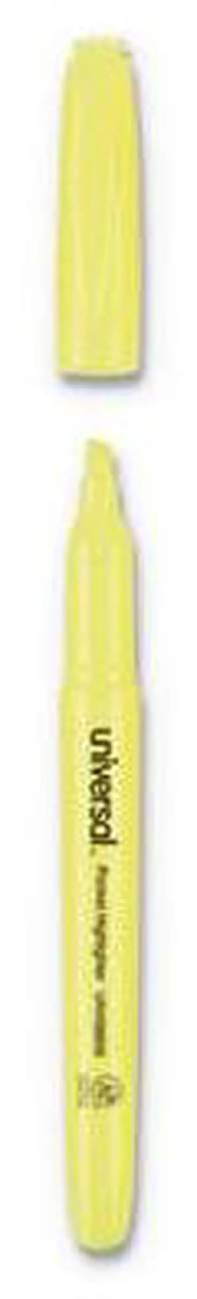 Alt view image 9 of 16 - Universal Pocket Clip Highlighter Chisel Tip Fluorescent Yellow Ink 36/Pack 08856