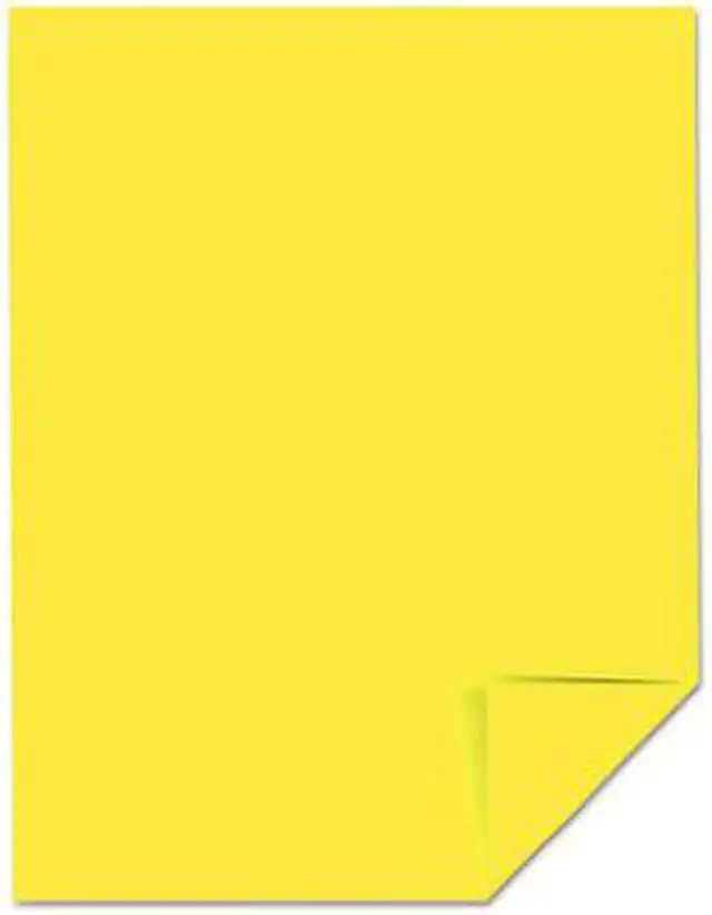 Alt view image 6 of 12 - Neenah Paper Astrobrights Colored Paper 24lb 8-1/2 x 11 Lift-Off Lemon 500 Sheets/Ream 21011