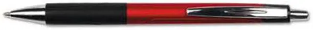 Alt view image 8 of 11 - UNIVERSAL Advanced Ink Retractable Ballpoint Pen Red Ink Red 1mm Dozen 15542