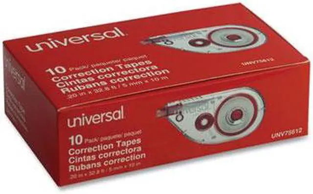 Alt view image 8 of 18 - Universal Side-Application Correction Tape Non-Refillable 1/5" x 393" 10/Pack 75612