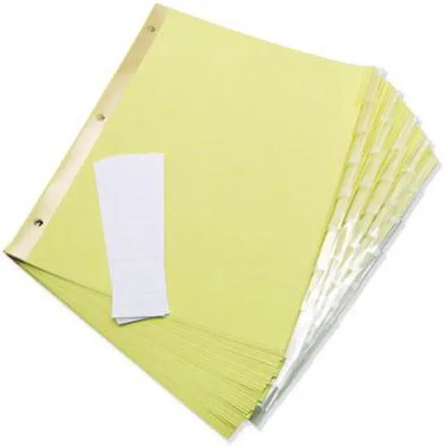 Alt view image 3 of 5 - UNIVERSAL Extended Insert Indexes Eight Clear Tabs Letter Buff 6 Sets/Box 21877