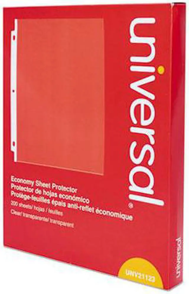 Alt view image 8 of 11 - Universal 21123 Standard Sheet Protector, Economy, 8 1/2 X 11, Clear, 200/Box