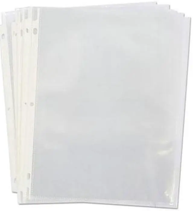 Alt view image 6 of 11 - Universal 21123 Standard Sheet Protector, Economy, 8 1/2 X 11, Clear, 200/Box