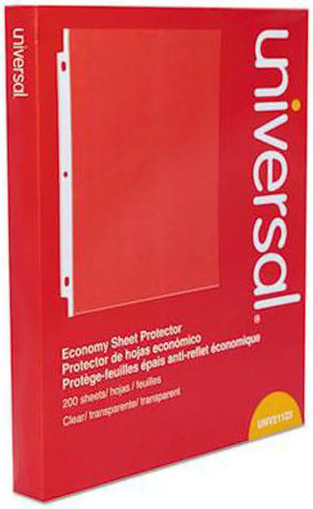Alt view image 9 of 11 - Universal 21123 Standard Sheet Protector, Economy, 8 1/2 X 11, Clear, 200/Box