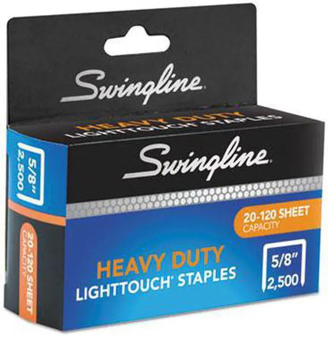 Alt view image 3 of 3 - Swingline Staples, HD, 1/2 InCrown, 5/8 In Leg, PK2500 Silver  Steel  S7090009E