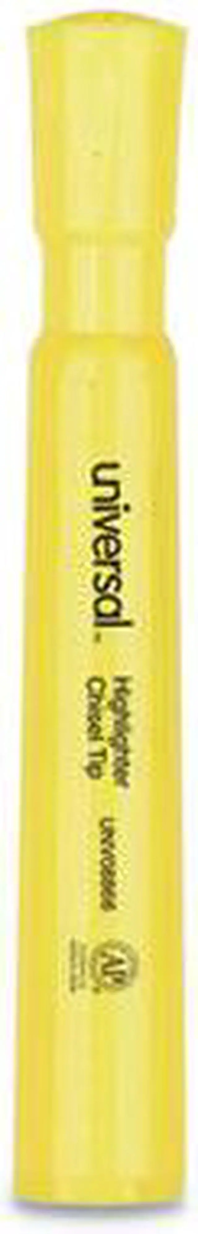 Alt view image 9 of 19 - Universal Desk Highlighter Chisel Tip Fluorescent Yellow 36/Pack 08866