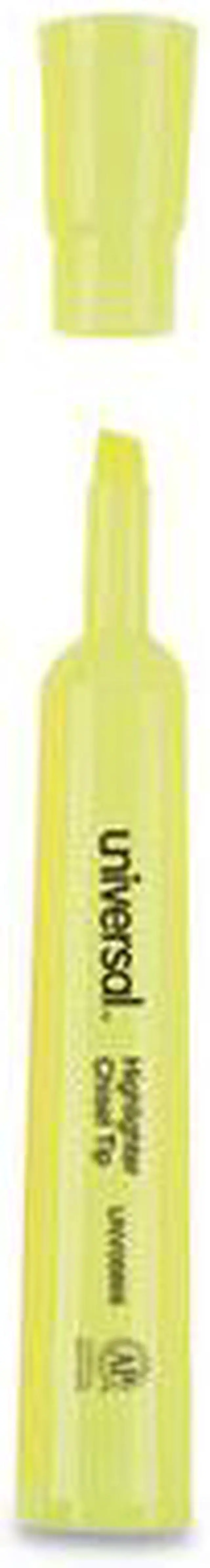 Alt view image 10 of 19 - Universal Desk Highlighter Chisel Tip Fluorescent Yellow 36/Pack 08866
