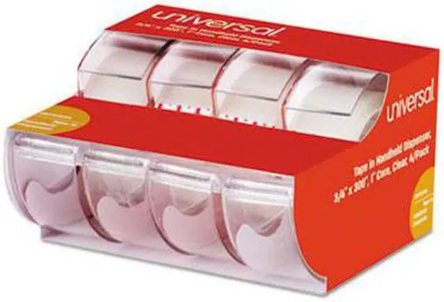 Alt view image 5 of 6 - Universal Invisible Tape with Handheld Dispenser 3/4" x 300" Clear Matte 4 per pack 83504