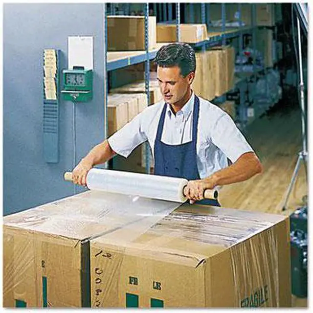 Alt view image 6 of 9 - UNIVERSAL Stretch Film with Preattached Handles 20" x 1000ft 20mic (80-Gauge) 4/Carton 08020