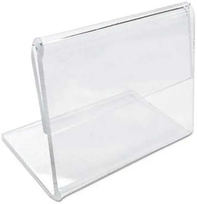 Alt view image 5 of 14 - Universal Mini Table-Top Sign 1 1/2" x 2" Clear 76861