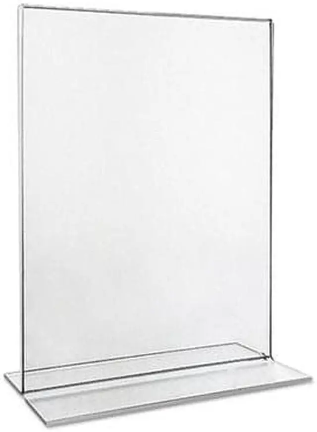 Alt view image 6 of 12 - Universal 2-Sided Sign Holder 8 1/2" x 11" Clear 76864