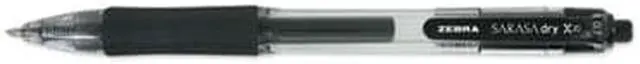Alt view image 12 of 13 - Zebra Sarasa Retractable Gel Pen Black Ink Medium Dozen 46810