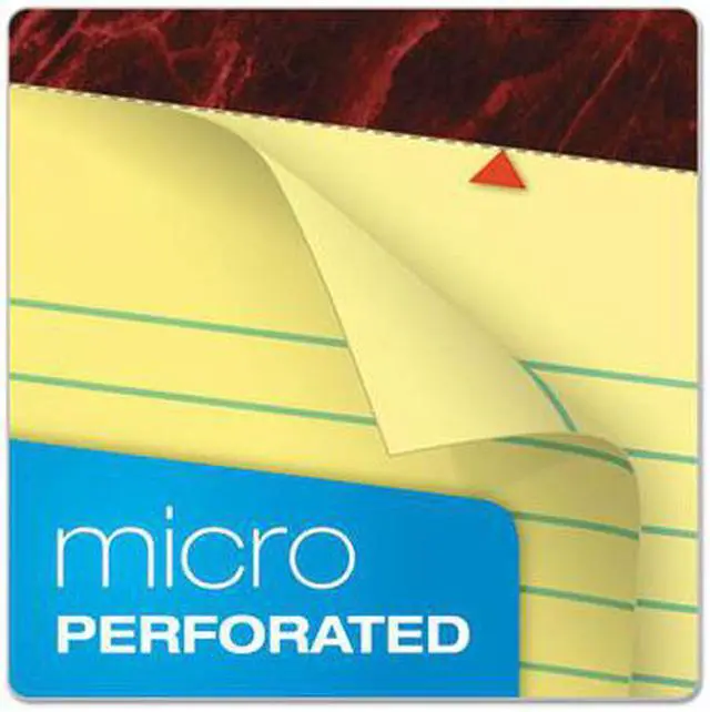 Alt view image 5 of 7 - Tops 20020 Gold Fibre Ruled Pad, Legal/Legal Rule, Ltr, Canary, 50-Sheet Pads/Pack, Dozen