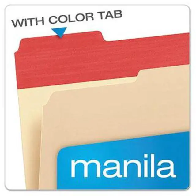 Alt view image 6 of 20 - Pendaflex Color Tab File Folders 1/3 Cut 3/4" Exp. Letter 50/BX 84101