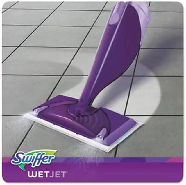 Alt view image 3 of 7 - Procter & Gamble - 92811 - WetJet Mop Starter Kit, 46 Handle, Silver/Purple, 2/Carton