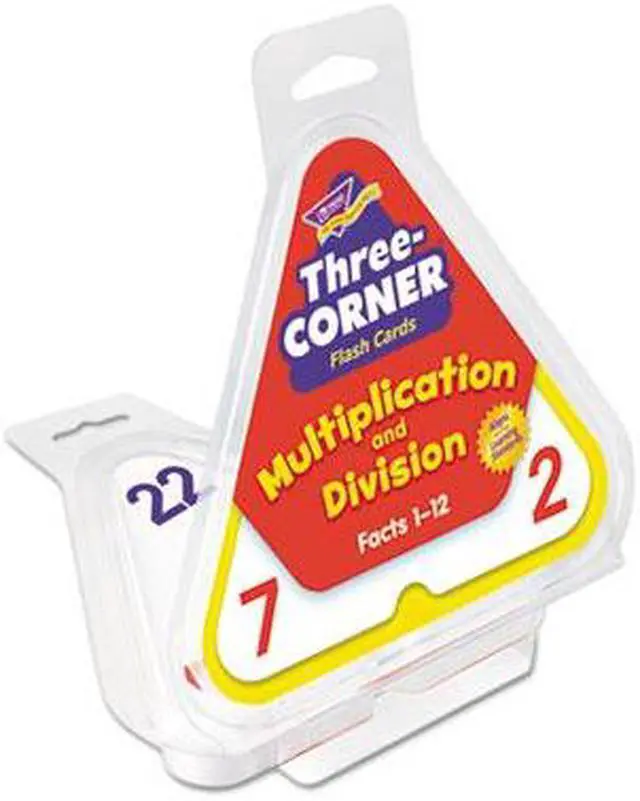 Alt view image 14 of 19 - TREND Multiplication/Division Three-Corner Flash Cards, 8 & Up, 48/Pack