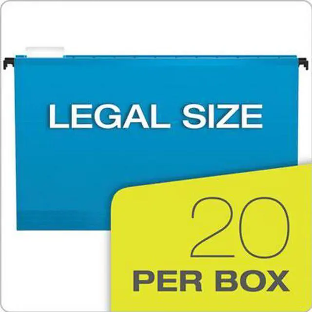 Alt view image 9 of 16 - Pendaflex 615315ASST Poly Laminate Hanging Folders, Legal, Assorted, 20/Box, 1 Box