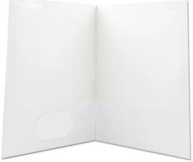 Alt view image 7 of 11 - Universal Laminated Two-Pocket Folder - UNV56417
