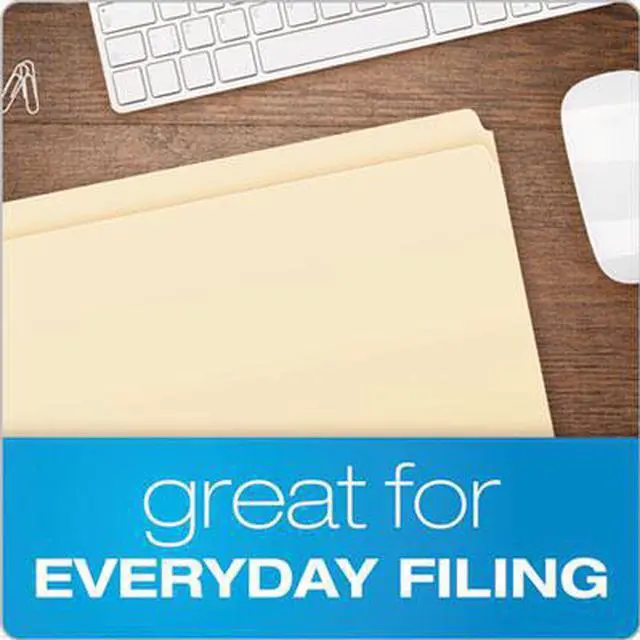 Alt view image 11 of 14 - Pendaflex Essentials File Folders Straight Cut Top Tab Letter Manila 100/Box 752