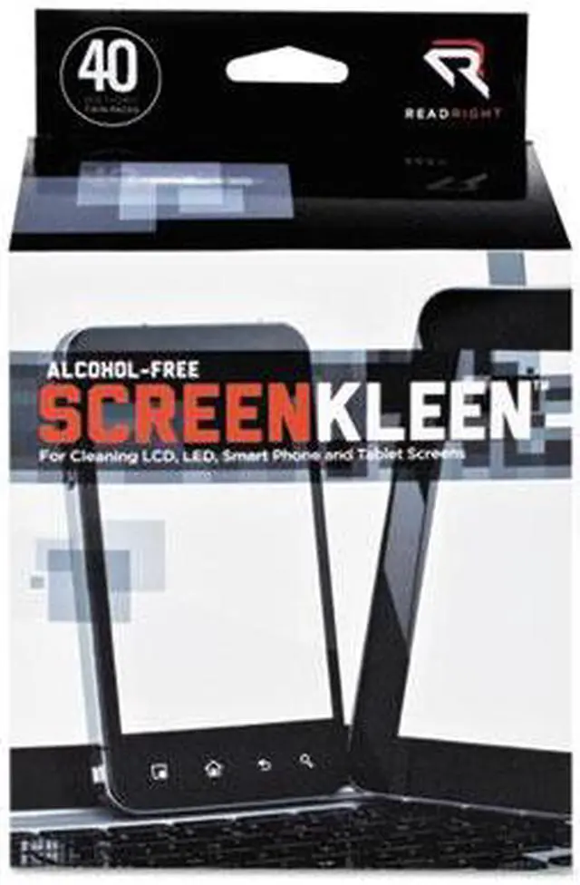 Alt view image 15 of 16 - Read Right Screenkleen Alcohol-Free Wet Wipes, Cloth, 5 X 5, 40/Box RR1391