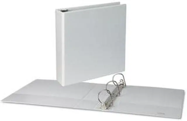 Alt view image 10 of 17 - UNIVERSAL Slant-Ring Economy View Binder 2" Capacity White 4 per Pack 20746PK