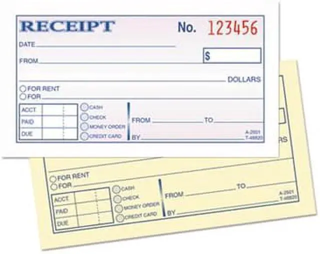 Alt view image 3 of 5 - Tops Money and Rent Receipt Books 2-3/4 x 4 7/8 2-Part Carbonless 50 Sets/Book