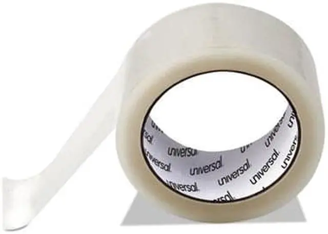 Alt view image 7 of 10 - UNIVERSAL Heavy-Duty Acrylic Box Sealing Tape 48mm x 50m 3" Core Clear 6/Pack