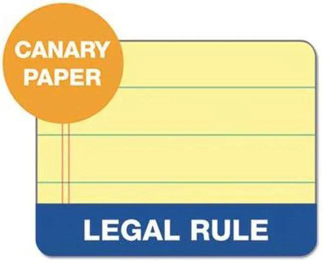 Alt view image 17 of 20 - TOPS Docket Ruled Perforated Pads 8 1/2 x 11 3/4 Canary 50 Sheets 6/Pack 63406