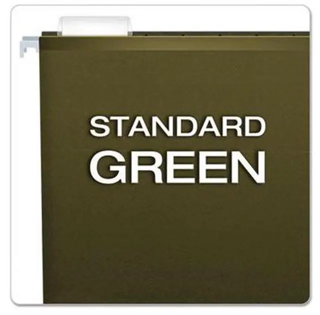Alt view image 6 of 15 - Pendaflex Reinforced 2" Extra Capacity Hanging Folders 1/5 Tab Letter Green 25/Box 4152X2
