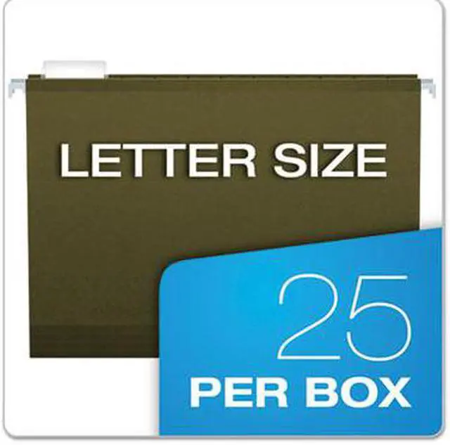Alt view image 8 of 15 - Pendaflex Reinforced 3" Extra Capacity Hanging Folders Letter Standard Green 25/Box 4152X3