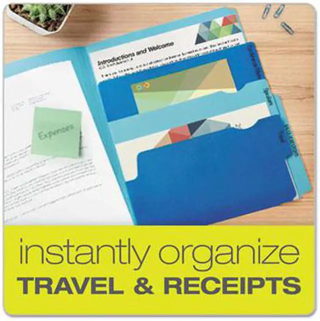 Alt view image 10 of 17 - TOPS Products Multi Section File Folder Pkt Ltr 24/PK Assorted 10772
