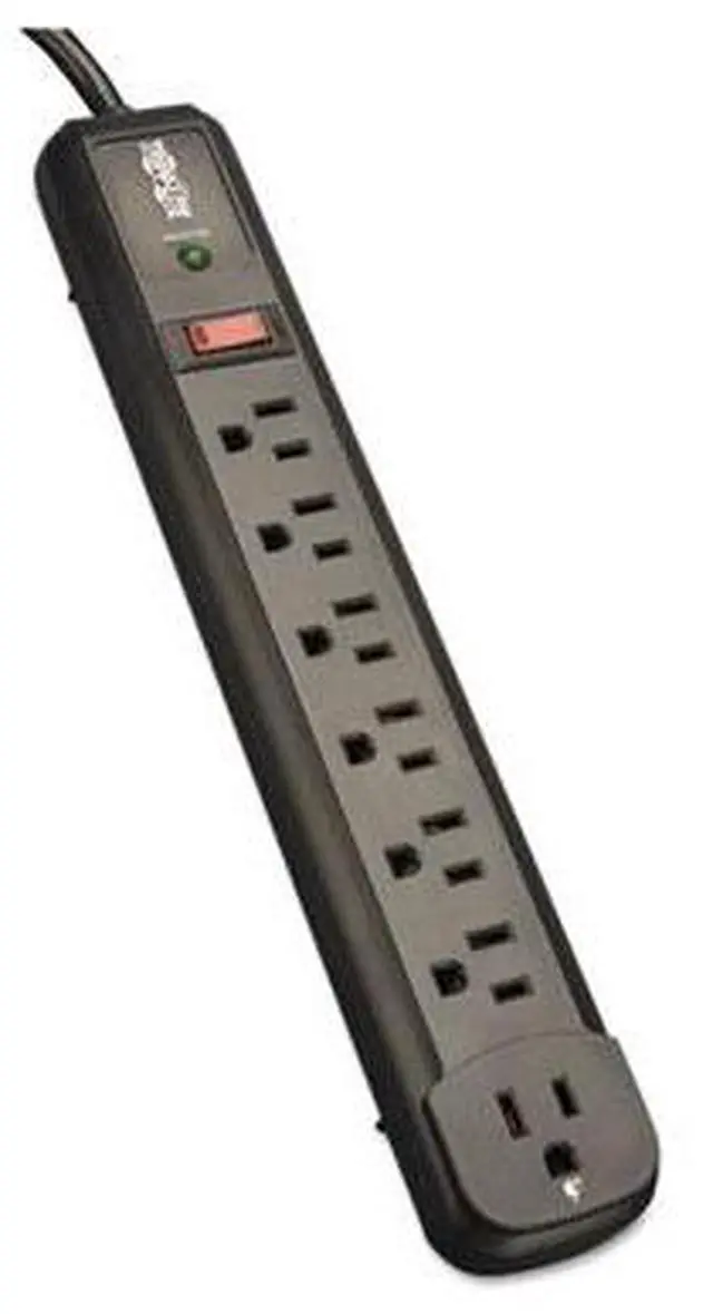 Alt view image 17 of 20 - TRIPP LITE TLP74RB 4.0 Feet 7 Outlets 1080 Joules Surge Suppressor