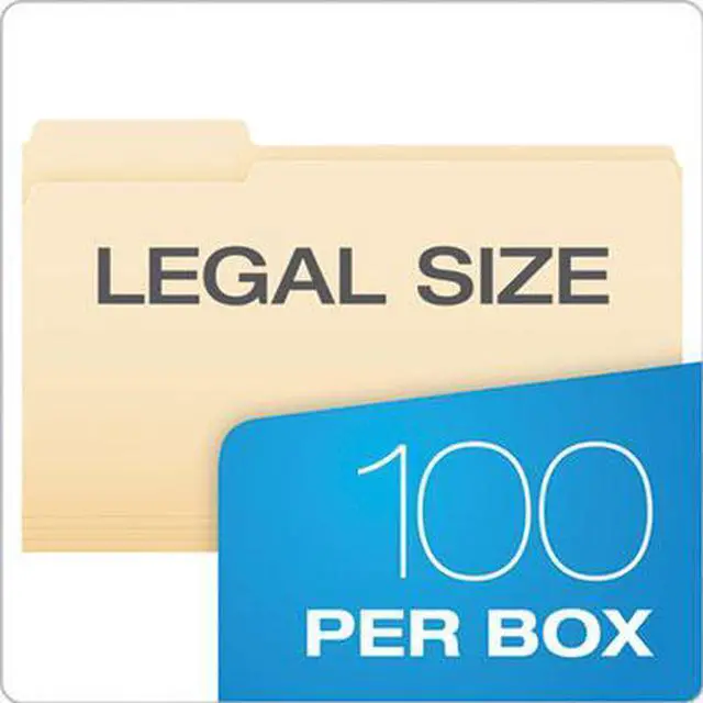 Alt view image 7 of 11 - Pendaflex File Folders 1/3 Cut Top Tab Legal Manila 100/Box 75313